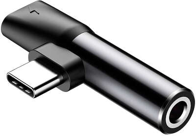 Адаптер Baseus USB-C Male to Type-C Female + 3.5mm Female, Black [CATL41-01]