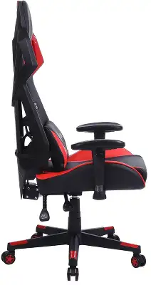 Кресло игровое Cactus CS-CHR-090BLR черный/красный экокожа/сетка крестов. нейлон