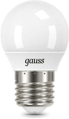 Лампа светодиодная Gauss 105102310 9.5Вт цок.:E27 шар 220B св.свеч.бел.хол. (упак.:10шт)