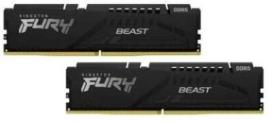 Kingston DDR 5 DIMM 32Gb PC41600, 5200Mhz, Kingston FURY Beast Black EXPO CL36 (Kit of 2) (KF552C36BBEK2-32) (retail)