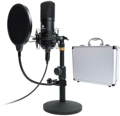 Конденсаторный USB-микрофон Maono Kit AU-A04TC (комплект с чемоданом)