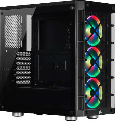 Корпус Corsair iCUE 465X RGB, черный, ATX, Без БП (CC-9011188-WW)