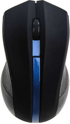 Мышь беспроводная USB Oklick 615MW 1000 dpi, чёрный/синий