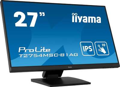 Монитор Iiyama 27" Touch T2754MSC-B1AG черный IPS LED 16:9 HDMI M/M HAS 300cd 178гр/178гр 1920x1080 60Hz VGA FHD USB Touch 6.6кг