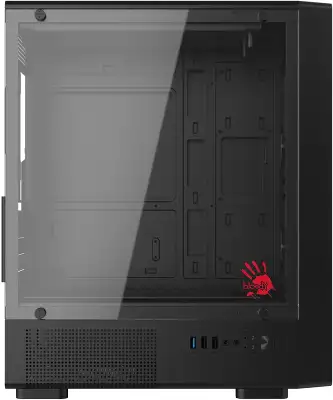 Корпус Bloody BD-CC118 черный без БП mATX 8x120mm 2xUSB2.0 1xUSB3.0 audio bott PSU