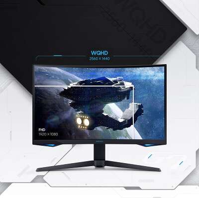 Монитор 32" Samsung Odyssey G7 LC32G75TQSRXEN VA WQHD HDMI, DP, USB-Hub