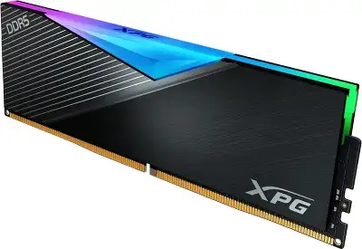 Память DDR5 2x32GB 6400MHz A-Data AX5U6400C3232G-DCLARBK XPG Lancer RGB RTL Gaming PC5-51200 CL32 DIMM 288-pin 1.35В kit dual rank с радиатором Ret