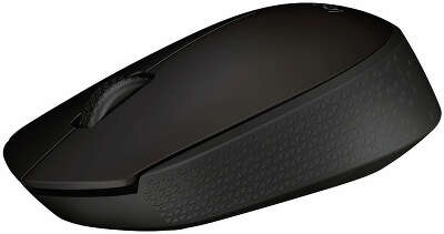 Мышь беспроводная Logitech B170 black (USB, for Business, 1000 dpi, 3but) (910-004659)
