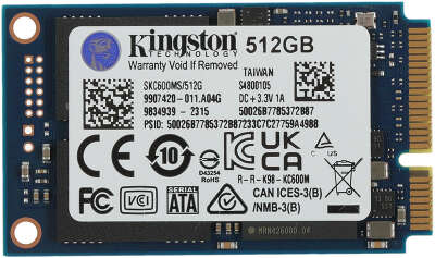 Накопитель SSD Kingston mSATA 512Gb SKC600MS/512G KC600 mSATA