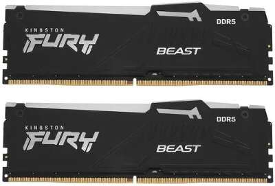 Набор памяти DDR5 DIMM 2x8Gb DDR6000 Kingston FURY Beast RGB (KF560C40BBAK2-16)