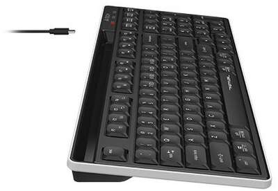 Клавиатура беспроводная A4Tech Fstyler FBX70C black (USB, BT/Radio, slim, Multimedia) (FBX70C)