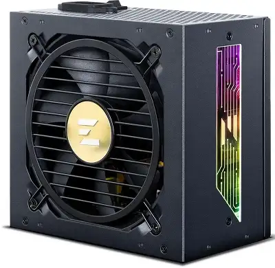 Блок питания Zalman ATX 1000W ZM1000-TMX2 VIEW Gen.5 80+ gold 24pin APFC 120mm fan color LED 12xSATA Cab Manag RTL