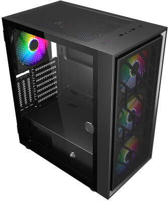 Корпус 1STPLAYER AR-7, черный, ATX, Без БП (AR-7-4G6P)