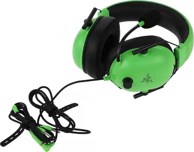 Наушники с микрофоном Razer Blackshark V2 X зеленый 1.3м мониторные оголовье (RZ04-03240600-R3M1)