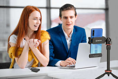 Беспроводной петличный микрофон Boya BY-WM4 Pro-К4 для устройств Apple (2 передатчика)