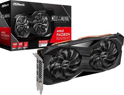 Видеокарта ASRock AMD Radeon RX 6700 XT Challenger D 12Gb DDR6 PCI-E HDMI, 3DP