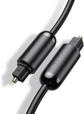 Аудиокабель UGREEN AV122 (70892) Toslink Optical Male To Male Audio Cable. Длина: 2 м. Цвет: черный