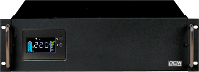 Источник бесперебойного питания Powercom King Pro RM KIN-3000AP LCD 2400Вт 3000ВА черный/ UPS Powercom King Pro RM KIN-3000AP LCD 2400W 3000Va black