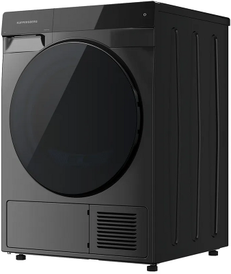 Сушильная машина KUPPERSBERG/ Сушильная машина KUPPERSBERG, High-Tech, загрузка 10 кг, 16 программ, тепловой насос, отсрочка старта, реверс барабана, ультрафиолет, сенсорное управление, блокировка от детей, энергоэффективность А+, цвет серый