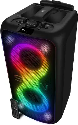 Колонка порт. Sven PS-1000 черный 160W 1.0 BT/3.5Jack 10м 8000mAh (SV-022686)