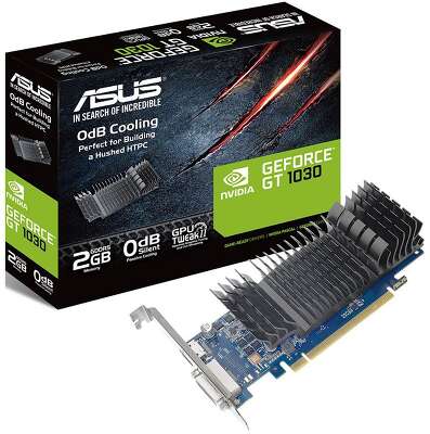 Видеокарта ASUS GT1030 2GB GDDR5 64bit DVI HDMI PASSIVE LP RTL {20} [743333] [GT1030-SL-2G-BRK]