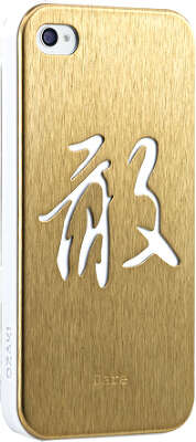 Чехол Ozaki iCoat Good Life Dare для iPhone 4/4S, золотистый [IC862WDR]