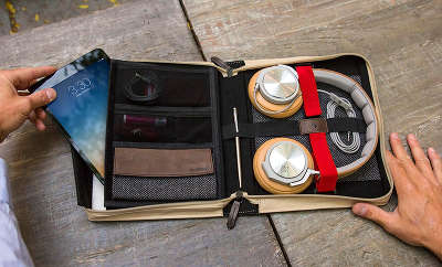 Кожаная сумка-органайзер Twelve South BookBook Travel Journal для iPad [12-1319]