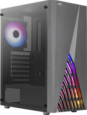 Корпус AeroCool DELTA, черный, ATX, Без БП (DELTA-G-BK-V1)