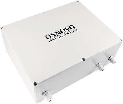Медиаконвертер/ OSNOVO Уличный медиаконвертер GE с PoE, 1 *10/100/1000Base-T с PoE (до 30W), 1*SFP (1000Base-X)