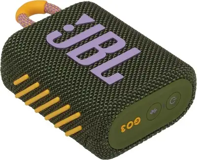 Колонка порт. JBL GO 3 зеленый 4.2W 1.0 BT 10м (JBLGO3GRN)