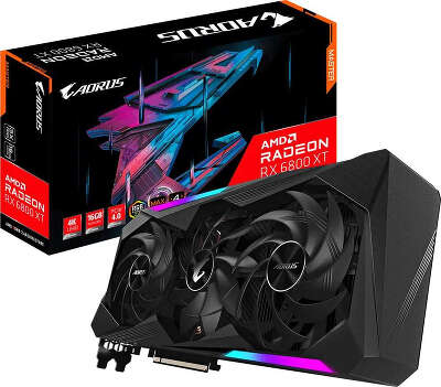 Видеокарта GIGABYTE AMD Radeon RX 6800 XT AORUS MASTER 16Gb DDR6 PCI-E 2HDMI, 2DP