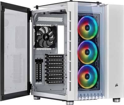 Корпус Corsair Crystal, белый, ATX, Без БП (CC-9011169-WW)