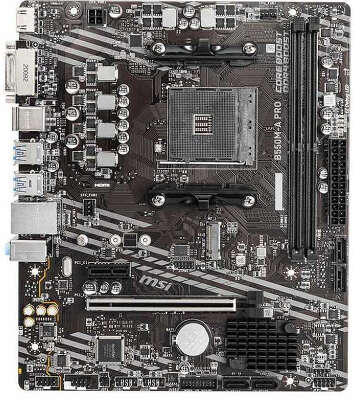 Материнская плата MSI B550M-A PRO Soc-AM4 AMD B550 2xDDR4 mATX AC`97 8ch(7.1) GbLAN RAID+DVI+HDMI