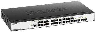 D-Link DGS-3000-28L/B1A Управляемый L2 коммутатор с 24 портами 10/100/1000Base-T и 4 портами 1000Base-X SFP