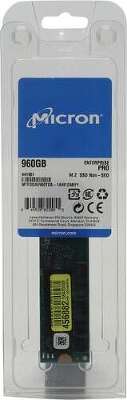 Твердотельный накопитель Micron 5300PRO 960GB SATA M.2(22x80mm) 3D TLC R540/W520MB/s MTTF 3М 95000/35000 IOPS 2628TBW SSD Enterprise Solid State Drive, 1 year, OEM