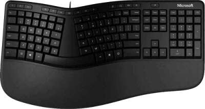 Клавиатура USB Microsoft Ergonomic Kili Keyboard, Black [For Business] (LXN-00011)