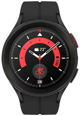 Смарт-часы Samsung Galaxy Watch 5 Pro 45мм 1.4" AMOLED корп.черный рем.черный (SM-R920NZKAMEA)