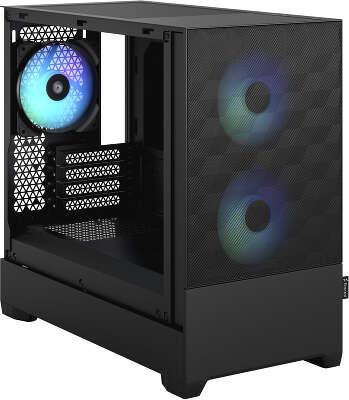 Корпус Fractal Design Pop Mini Air RGB Black TG Clear Tint, черный, mATX, Без БП (FD-C-POR1M-06)