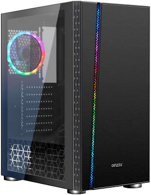 Корпус Ginzzu CL200 FAN 12LED USB3.0 Window