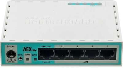 MikroTik RB750r2 hEX lite Маршрутизатор 4 порта 100Мбит/сек. + 1 порт WAN 100Мбит/сек.