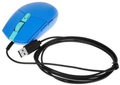 Мышь проводная игровая Logitech G102 BLUE (USB, оптическая, 8000 dpi, 6but) (910-005810)