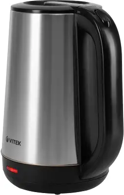 Чайник электрический Vitek VT-1139 1.8л. 2200Вт сталь/черный корпус: нерж.сталь