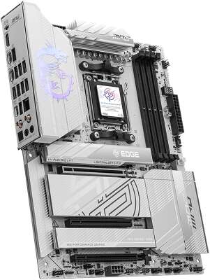 Материнская плата MSI MPG X870E EDGE TI WIFI X870E, AM5, 4*DDR5, 3*PCIEx16, 4*M.2, 3*TypeC, 5*USB3.2Gen2, 4*USB3.2Gen1, 4*USB2.0, 4*SATA3.0, 5G, 2*Type-C(DP), HDMI, ATX, RTL