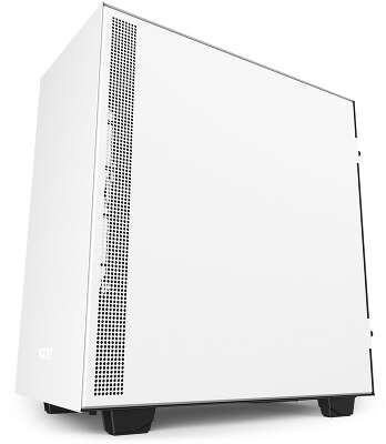 Корпус NZXT H510 White/black, белый, ATX, Без БП (CA-H510B-W1)