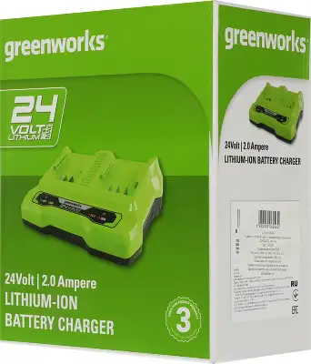 Зарядное устройство Greenworks G24X2UC2 (2931907)