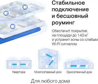Бесшовный Mesh роутер Mercusys Halo H30G (HALO H30G(3-PACK)) AC1300 10/100/1000BASE-TX белый (упак.:3шт)