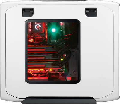 Корпус MiddleTower Corsair CC600TWM-WHT White-Black, ATX, без БП