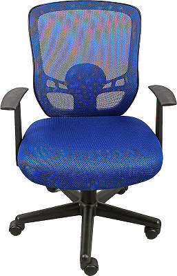 Кресло офисное COLLEGE HLC-0420F-1C-2 синий ткань, сетчатый акрил