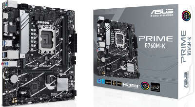 Материнская плата mATX LGA1700 ASUS PRIME B760M-K
