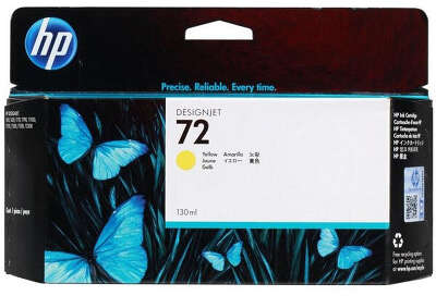 Картридж HP №72 DesignJet T1100/T610 Yellow (130ml) (O) C9373A